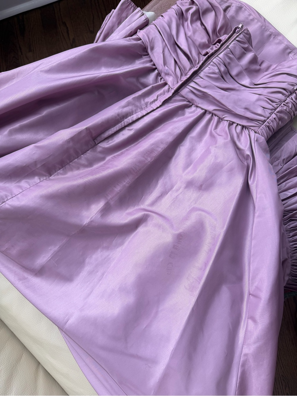 Victor Costa 70s Strapless Taffeta Evening Gown - Picture 12 of 16